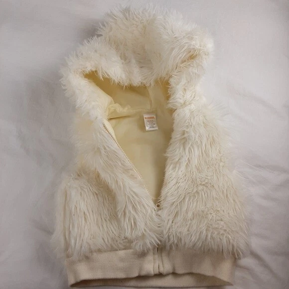 Niñas Talla 3 J. Chaleco y chaqueta de piel sintética con cremallera Crewcuts & Gymboree 2 piezas Lote Foto 3 de 4