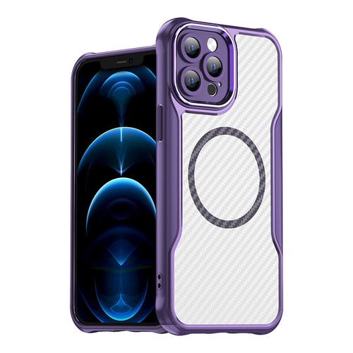 For iPhone 16 Pro Max 15 14 13 Carbon Fiber Pattern Shockproof Rugged Back Case - Afbeelding 7 van 31