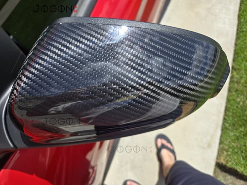 Real Carbon Fiber Rearview Mirror Shell Covers For Hyundai N Line Kona N 2022-23
