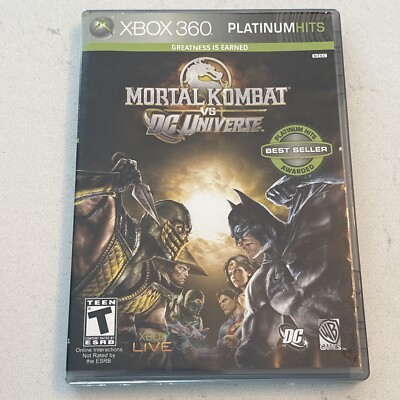 Mortal Kombat vs. DC Universe Platinum Hits (Microsoft Xbox 360 2008) Complete
