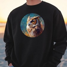 Owl Portrait Sweatshirt Cosy and Perfect for Any Occasion S to 4XL