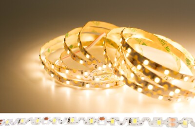 LEDupdates Showcase Under Cabinet LED Light Strip 12v warm white S SHAPE + Power