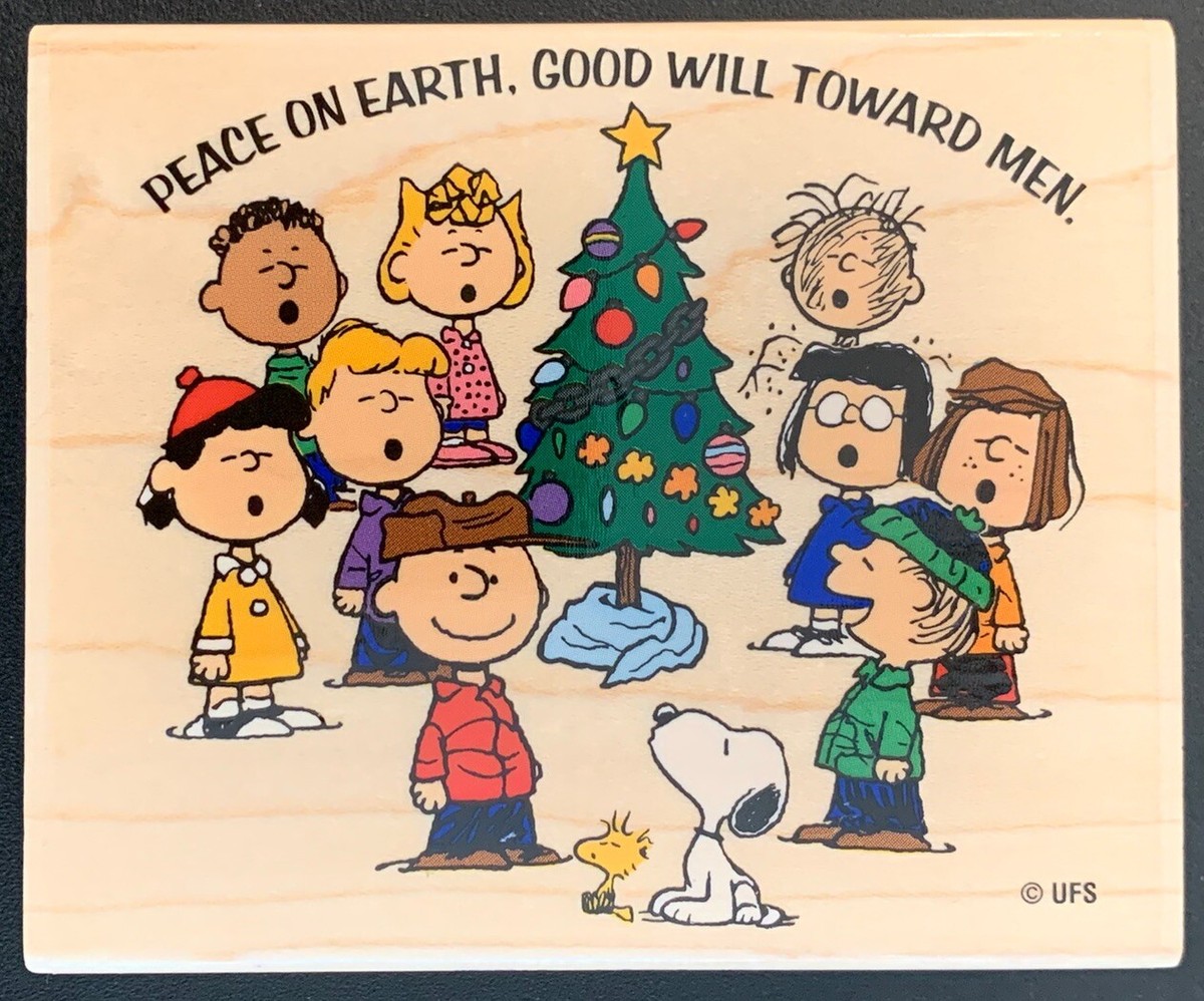 Stampabilities Peanuts Gang Caroling Charlie Brown Christmas Rubber Stamp | eBay stampabilities-peanuts-gang-caroling-charlie-brown-christmas-rubber-stamp-ebay