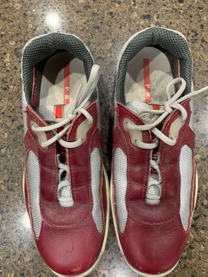 red patent leather prada sneakers