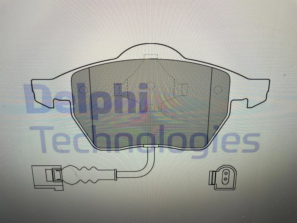Pastillas de freno delanteras Delphi OEM para Audi TT TT Quattro VW Beetle Golf Jetta Passat Foto 2 de 2