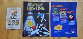 Nintendo NES Insert Promo Promotional Bubble Bobble Acclaim KOEI Game Posters
