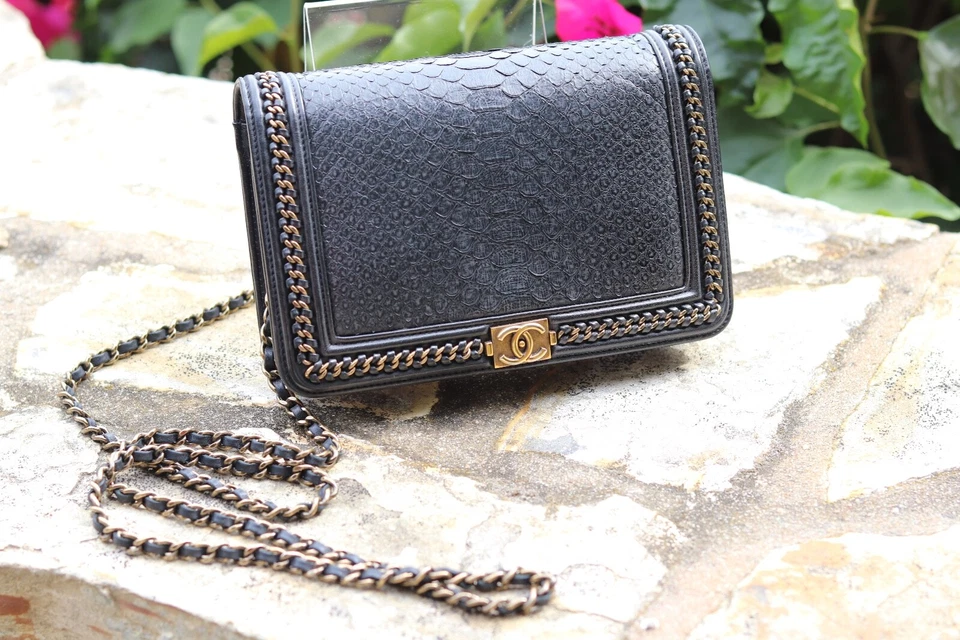 chanel python boy wallet on chain - Image 2 of 4