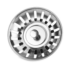 Kitchen Stainless Steel Waste Plug Sink Drain Stopper Basket Strainer