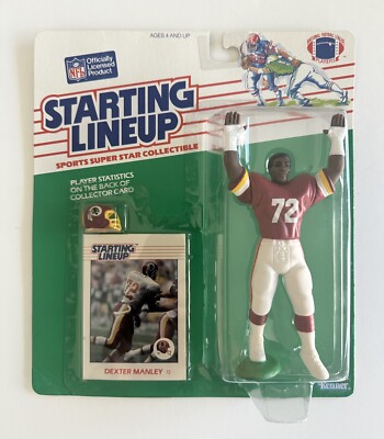 1988 DEXTER MANLEY Washington Redskins Rookie #72  Starting Lineup