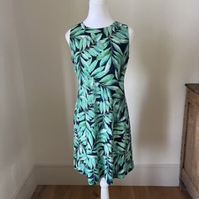 Tommy Hilfiger Womens Sleeveless Dress Sz 4 Tropical Print A Line