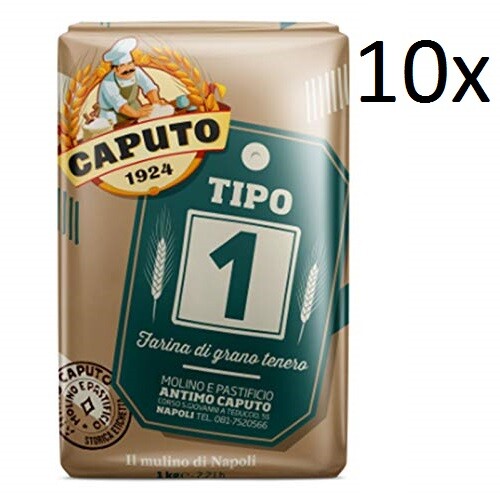 10X Farina Per Pizza Tipo 1 Napoli Molino Caputo Pizzamehl Pizza Mehl 1Kg-image