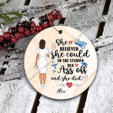 Doctor Customized Ornament For Women, Custom Name Doctors Gift Funny New Doct...