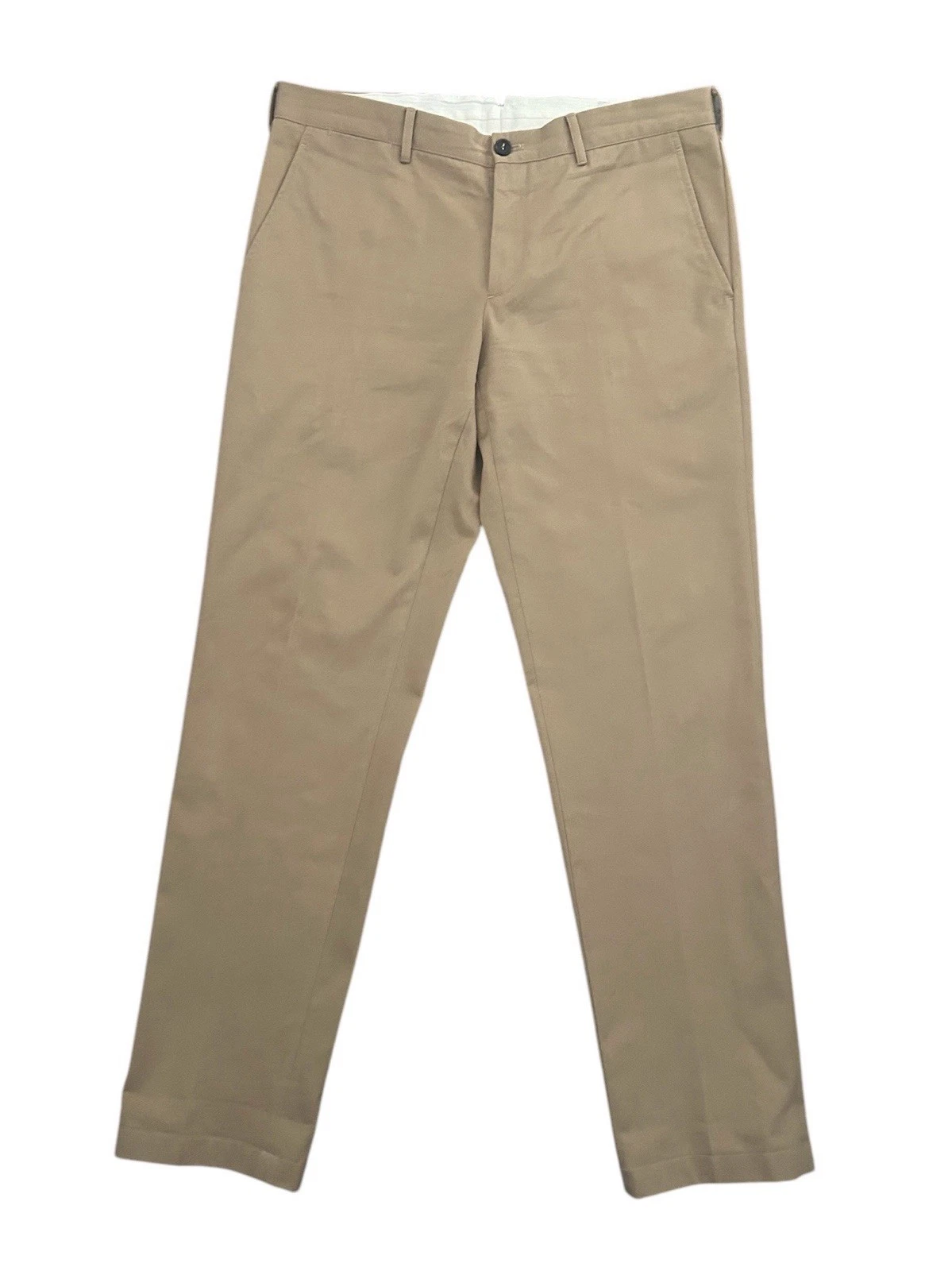 Pantalone chino uomo Prada Milano cotone twill beige EUR 52 W38” L34” nuovo