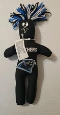 Carolina Panthers Football Dammit Doll Black Blue & White 13” Inch With Tag