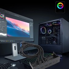 USB 3.0 Front Panel Hub 5.25in 4 Ports 5Gbps Stable Plug And Play Optical D LDBS