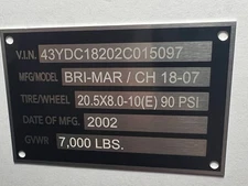 Customized TRAILER TAG display, vintage or restoration & 4 fasteners included.