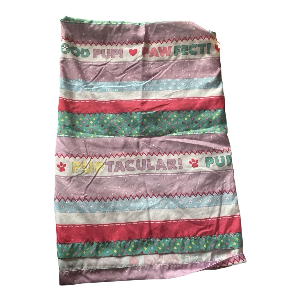 Nickelodeon PAW PATROL 3 piezas juego de sábanas dobles rosa funda de almohada plana ajustada Foto 2 de 4