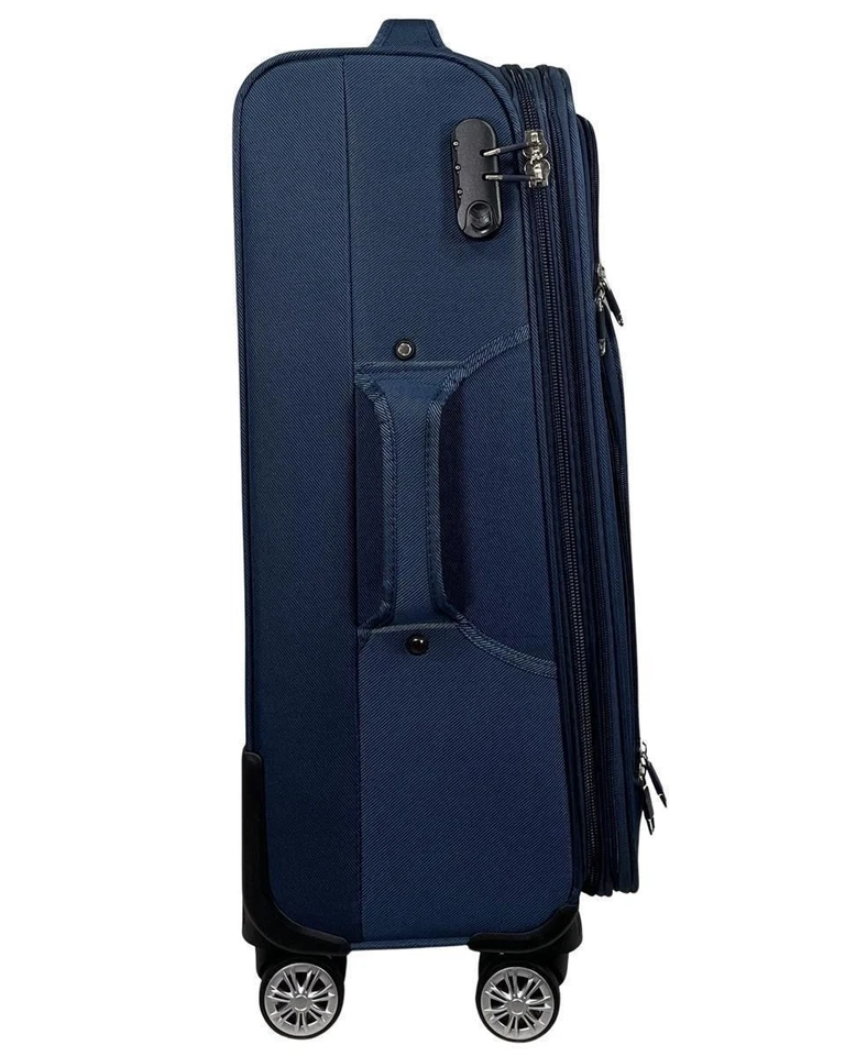 Koffer 3090 Stoffkoffer 4-Rollen Trolley Koffer Reisekoffer Tasche Reisetasche - Bild 4 von 4