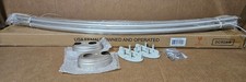 72 Inch Aluminum Double Curved Shower Rod Adjustable 45 to 72 Inch Rustproof