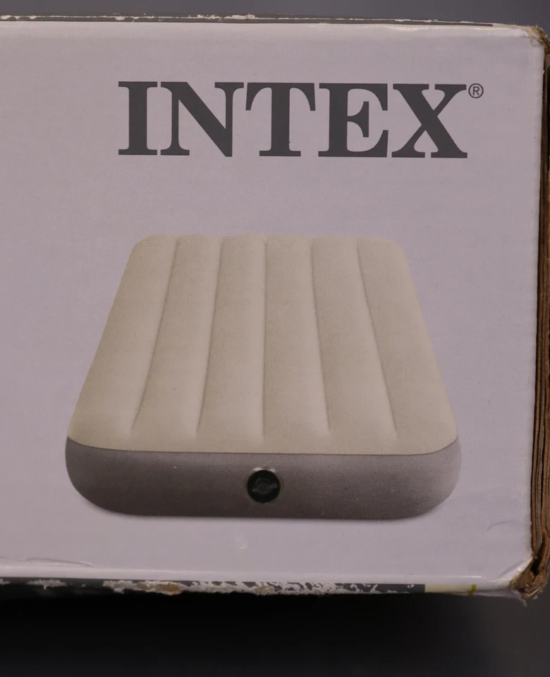 Cama de aire inflable de una sola altura Intex Dura-Beam serie estándar --- Doble Foto 2 de 4