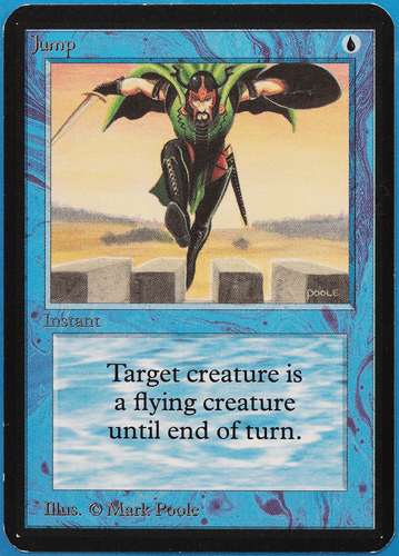 Jump Alpha NM Blue Common MAGIC THE GATHERING MTG CARD (ID# 506414) ABUGames - Picture 1 of 2