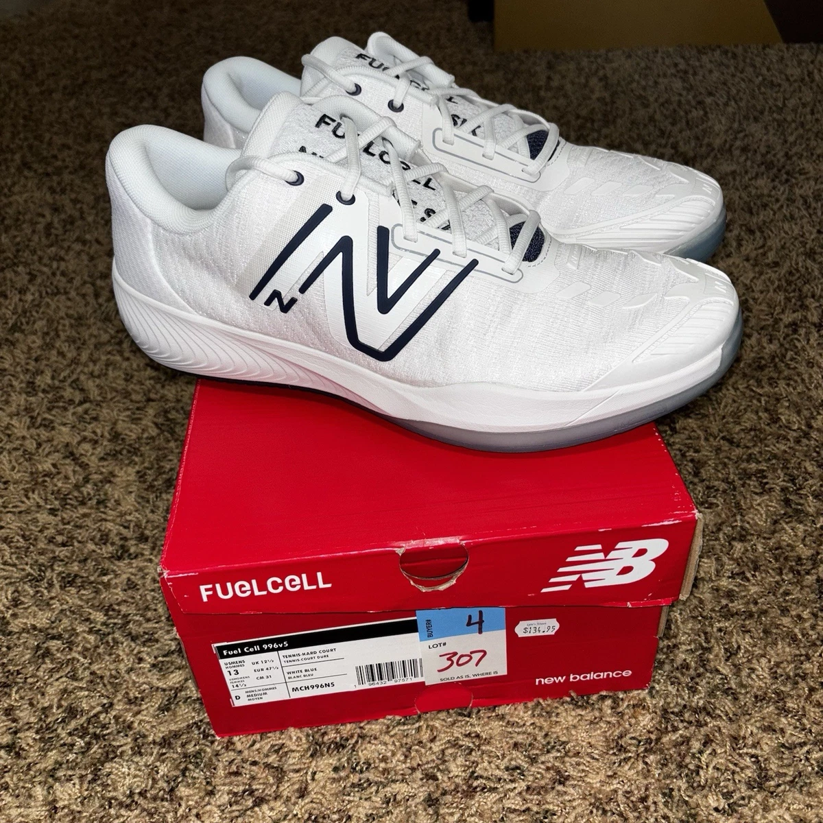 New Balance FuelCell 996v5 White Navy Men\'s Tennis Pickleball 13 Shoes MCH996N5 New Balance 996v5 Performance Review - WearTesters main image 2