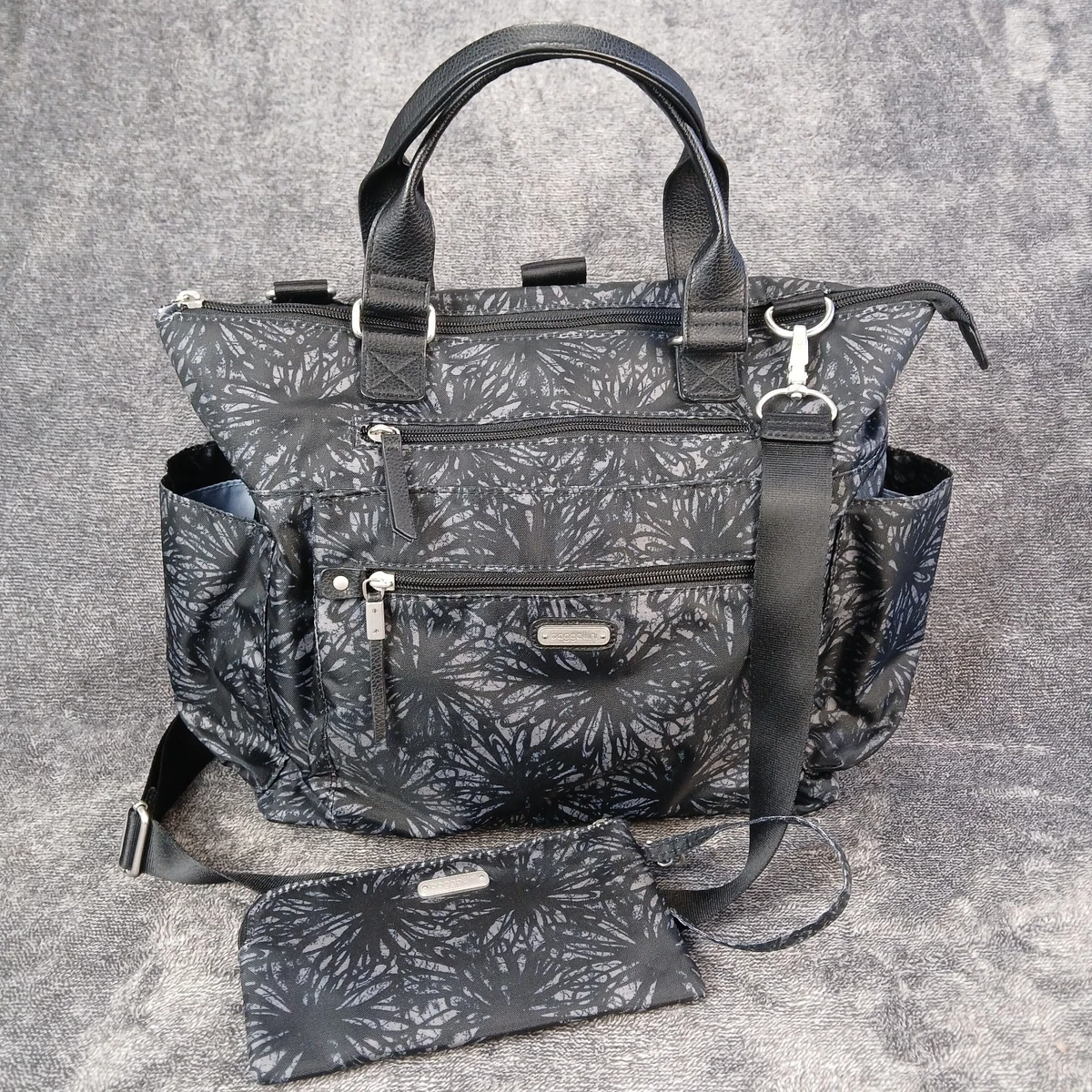 Baggallini Gray Clear Medium Backpack. NWOT Small Heavy Duty Clear Backpack - Silver Gray (Small  main image 2