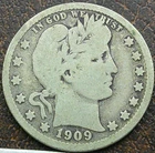 US 1909-D Barber Quarter  **