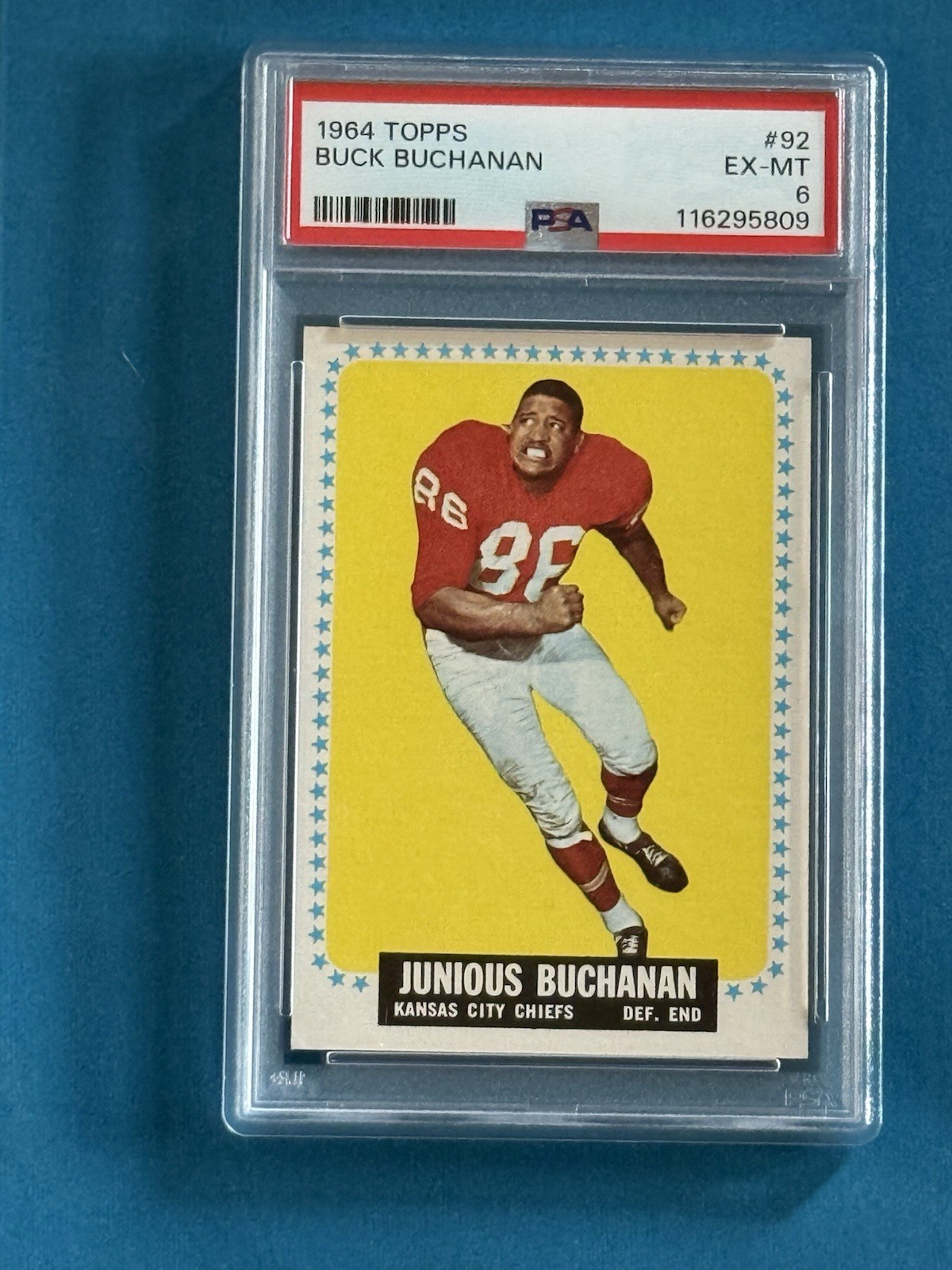 1964 Topps #92 Buck Buchanan RC PSA 6
