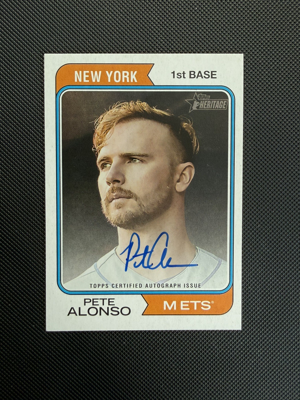 2023 Topps Heritage Pete Alonso Real One Auto - New York Mets