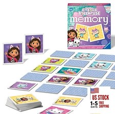 Gabbys Dollhouse Toys - Educational Mini Memory Game for Kids Age 3 Single