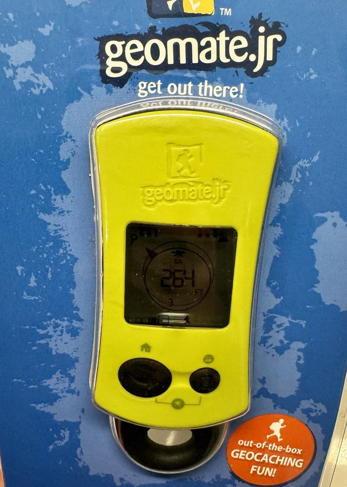 VTG NOS 2009 Geomate Jr Geocaching GPS Green  NEW 250k preloaded Geochaches - Image 2 of 4