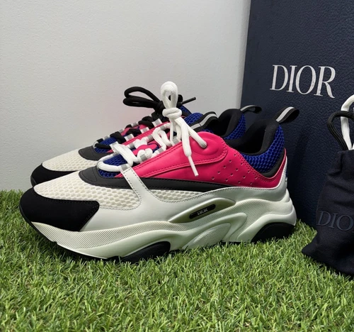 Taille 44 EU (11 US) Baskets Dior B22 « Rose, Bleu, Blanc » EXCELLENT ÉTAT !