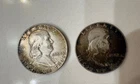 Franklin Half Dollars, (Lot Of 2) 90% Silver - 1952, 1954
