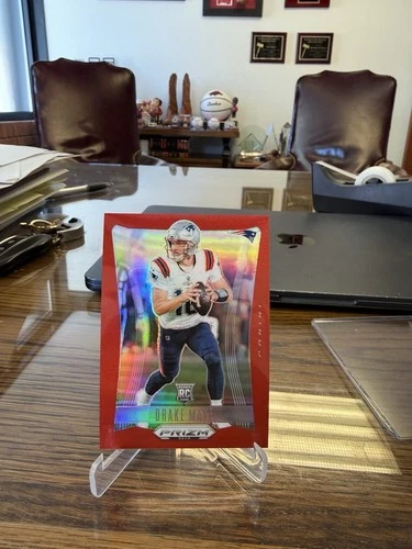 2024 Panini Prizm Deca - Drake Maye #213 Red Prizm /199 (RC)