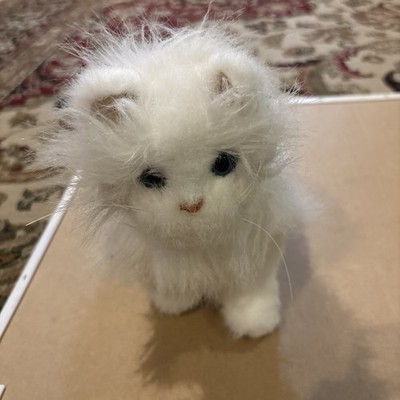 FurReal Friends 2002 White Kitten Cat Tiger Electronics Hasbro plush Working