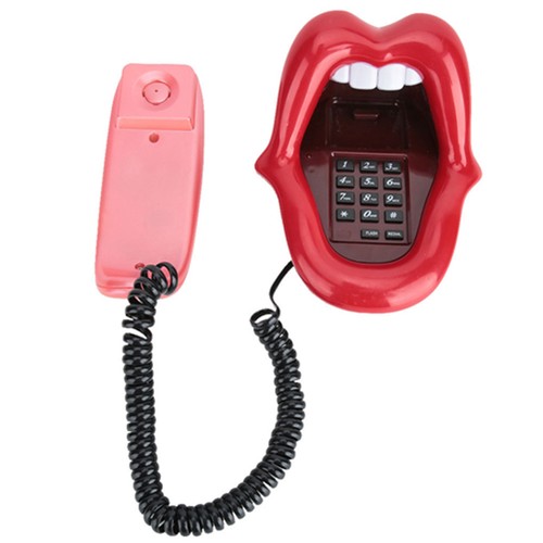 Decorative Telephones With A Large Tongue Red Lip Shape. Modern Telephone GHB