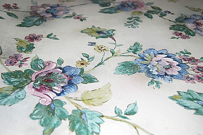 Wallpaper Roll  Town House II   Multicolored Floral   Vinyl     W1038