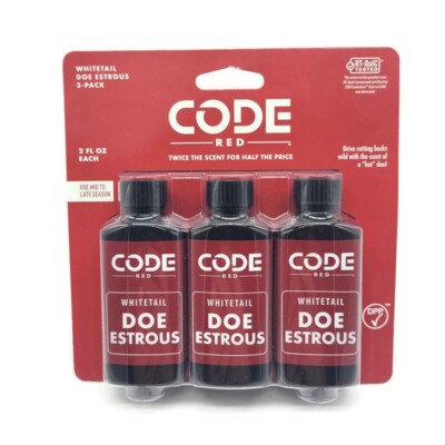 Code Red Whitetail Doe Estrous 3 Pack New Unopened Free Shipping