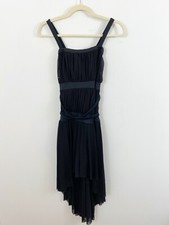 Balera Dance Women's Black Leotard Dress Tulle Dance Costume Bandage Sleeveless