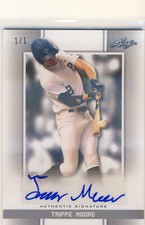 TRIPPE MOORE 2019 Leaf Perfect Game PG Silver SHIMMER AUTO /1 GEORGIA
