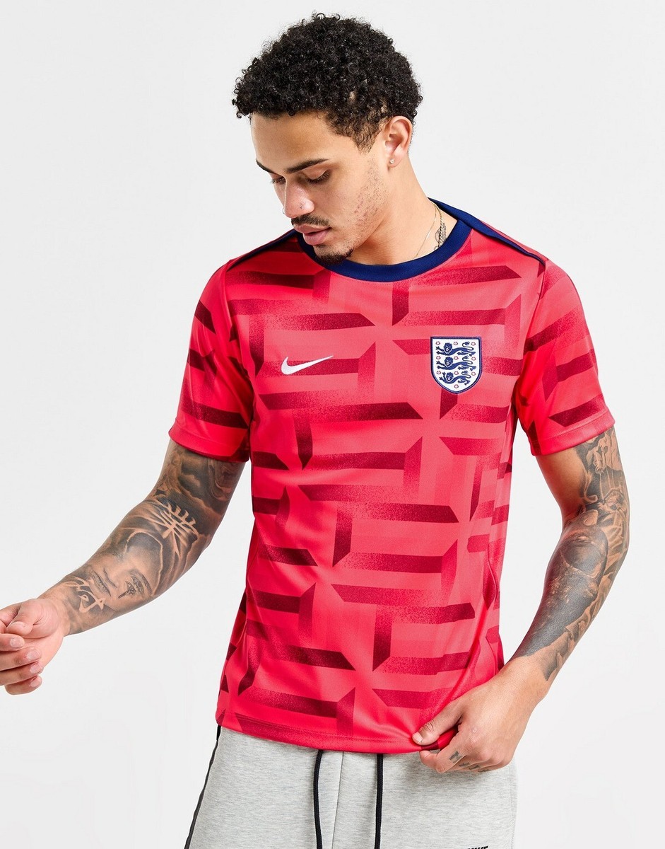 england pre match shirt red