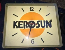Vintage Kero-sun Advertising Clock Heater Company 