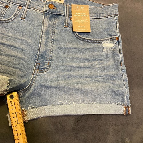 NEW NWT Madewell High-Rise Denim Shorts Women's 30 NF031 With Magic Pockets - Picture 12 of 17