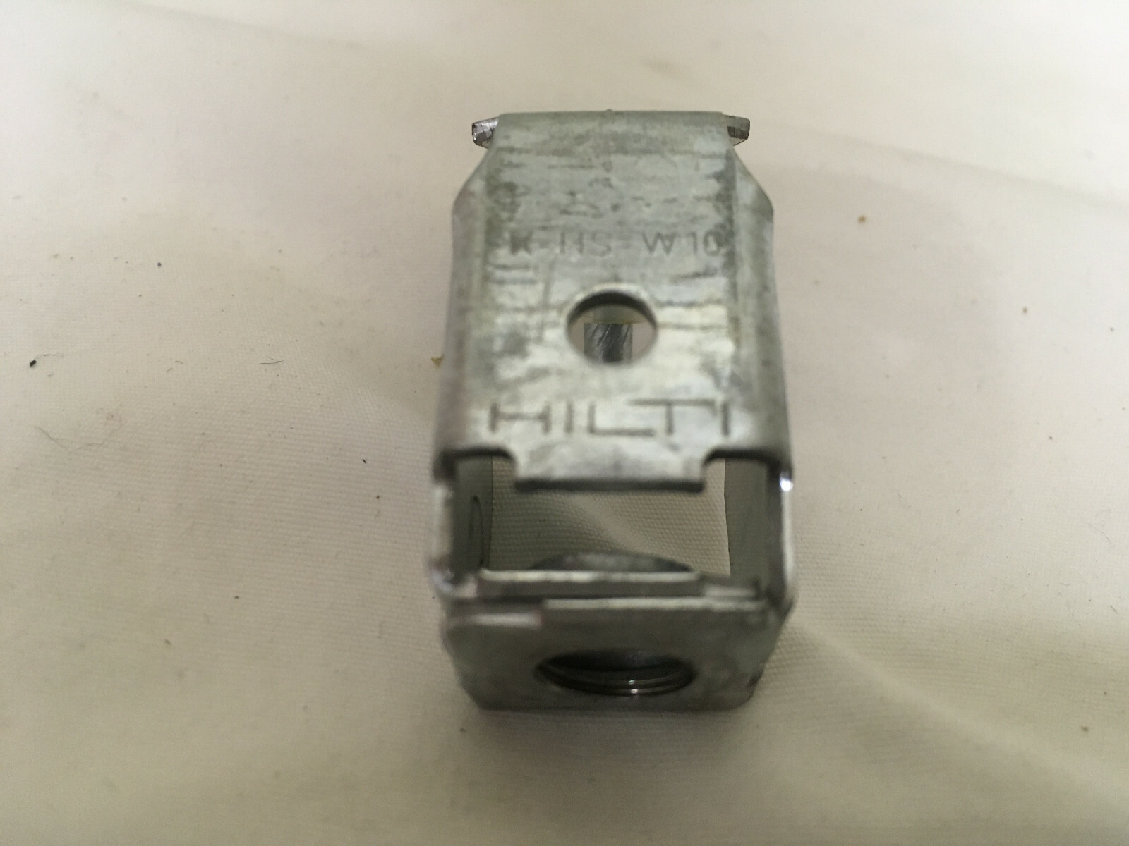 Box of (100) Hilti X HS W10 U22 P8 S15 3/8" Threaded Rod Hanger (Hilti