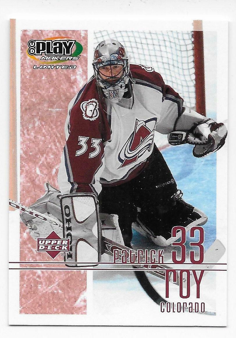 01/02 UPPER DECK PLAYMAKERS BASE Hockey (#1-100) U-Pick From List
