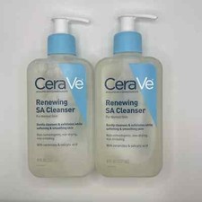 CeraVe Salicylic Acid Cleanser Renewing Exfoliating Face Wash 8oz 2 Pack 7