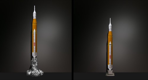 Artemis Space Launch System Orion Capsule takeoff pedestal File STL for 3D Print - 第 4/24 張圖片