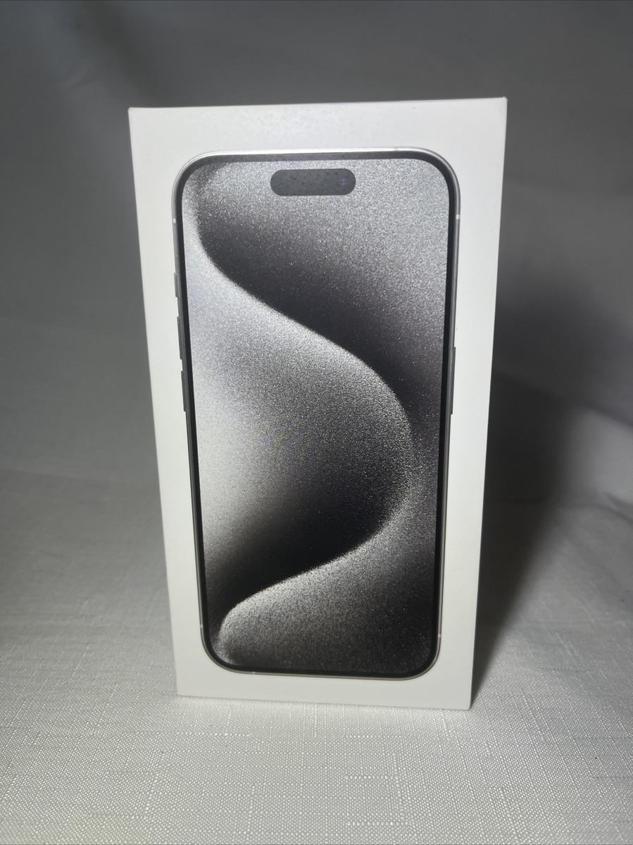 Apple iPhone 15 PRO White Titanium 256 GB BOX ONLY | eBay