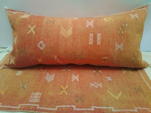 large orange pillows